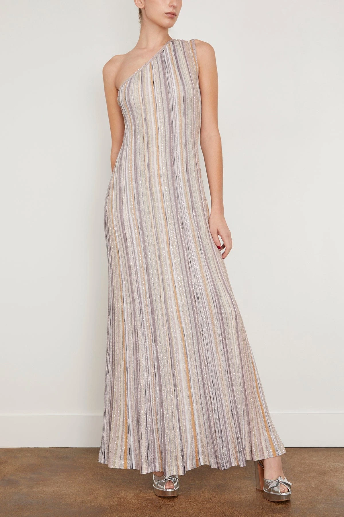 Missoni Sleeveless Long Dress In Multicolor With Lilac Base 5 Missoni Sleeveless Long Dress In Multicolor With Lilac Base - Image 3