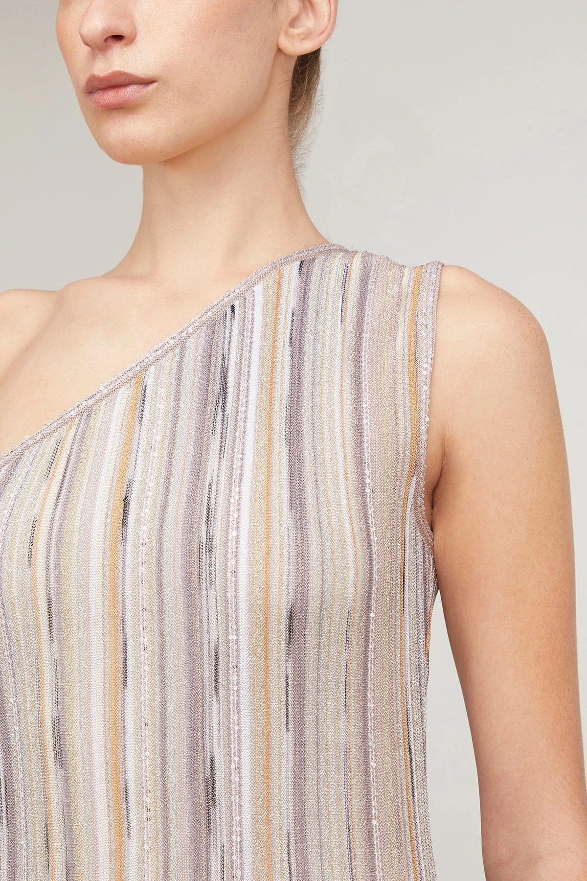 Missoni Sleeveless Long Dress In Multicolor With Lilac Base 7 Missoni Sleeveless Long Dress In Multicolor With Lilac Base - Image 5