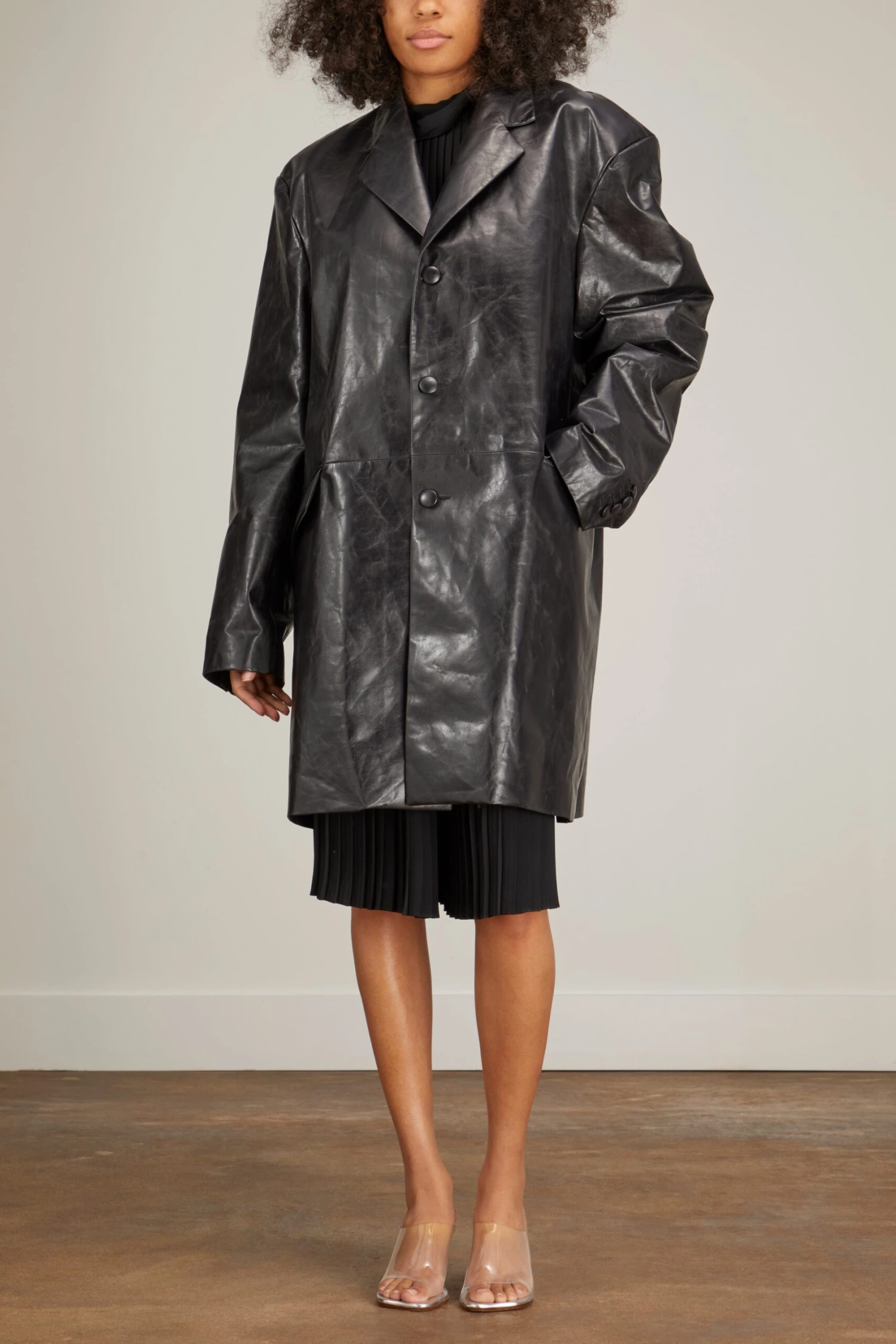 MM6 Maison Margiela Leather Jacket In Black 5 MM6 Maison Margiela Leather Jacket In Black - Image 3