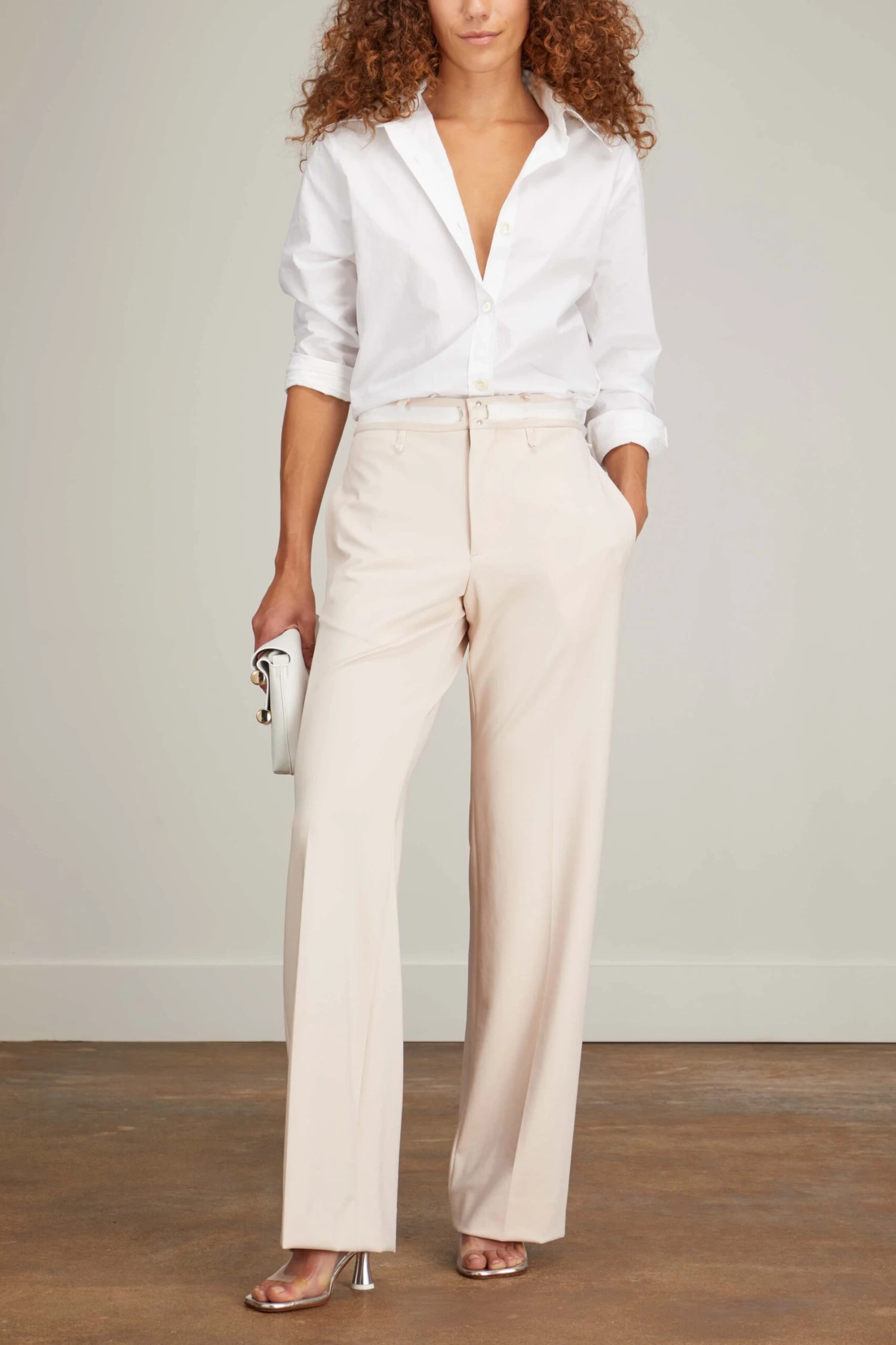 MM6 Maison Margiela Pant In Ivory 4 MM6 Maison Margiela Pant In Ivory - Image 2