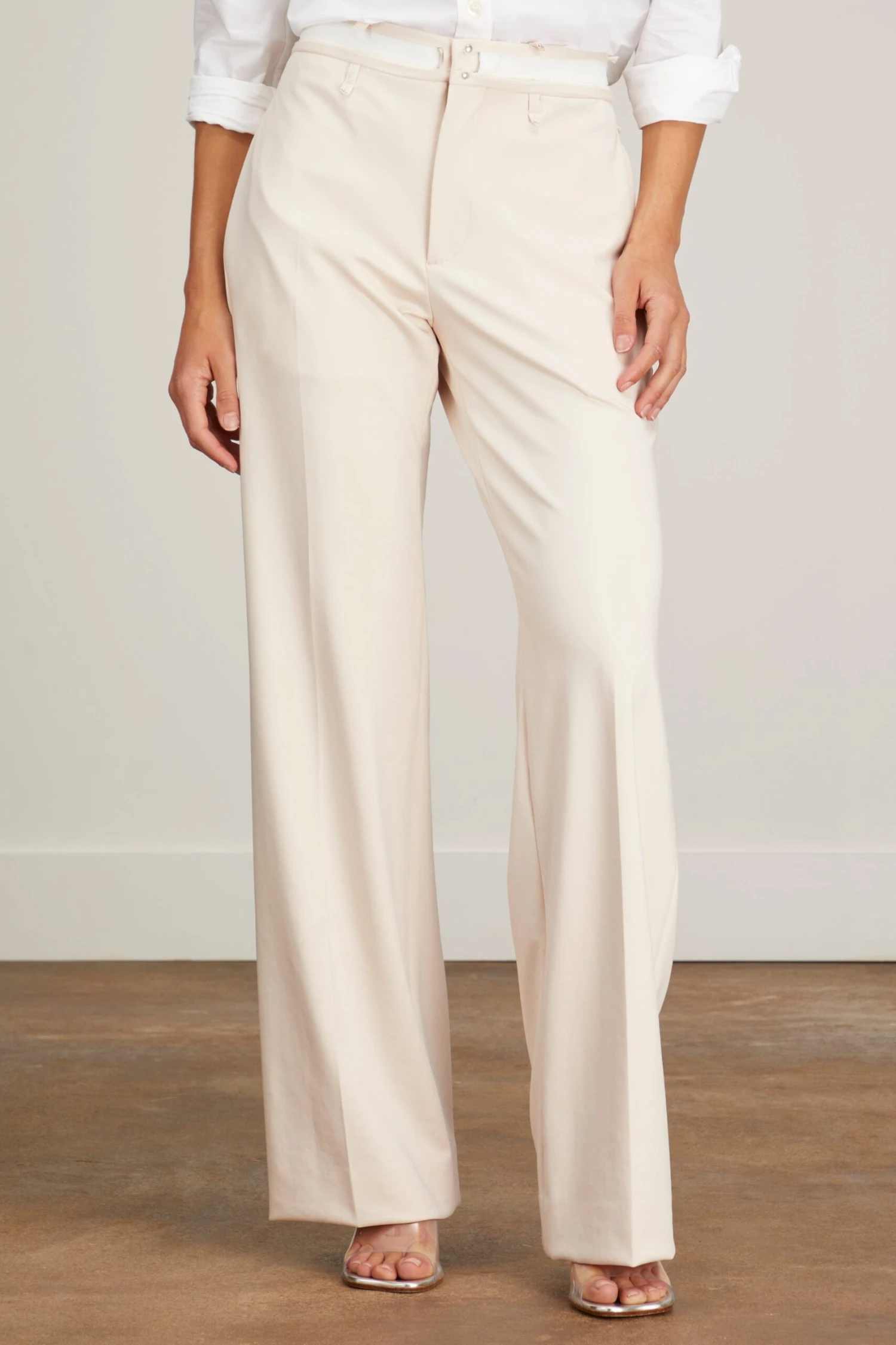 MM6 Maison Margiela Pant In Ivory 5 MM6 Maison Margiela Pant In Ivory - Image 3
