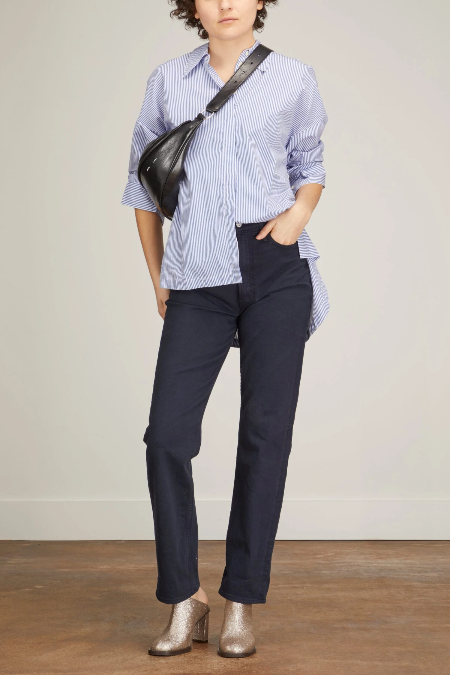 MOTHER High Waist Study Skimp Jean In Blue Graphite 4 MOTHER High Waist Study Skimp Jean In Blue Graphite - Image 2