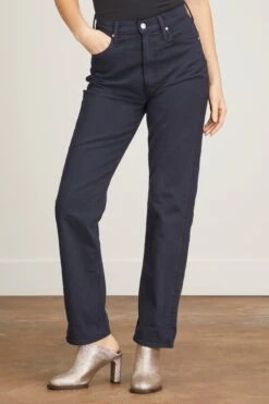 MOTHER High Waist Study Skimp Jean In Blue Graphite 9 MOTHER High Waist Study Skimp Jean In Blue Graphite -DOROTHE Clothing Shop mother HighWaistStudySkimpJeaninBlueGraphite 2
