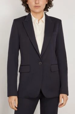 NILI LOTAN Adele Single Breasted Tailored Jacket In Dark Navy -DOROTHE Clothing Shop nililotan AdeleSingleBreastedTailoredJacketinDarkNavy 2