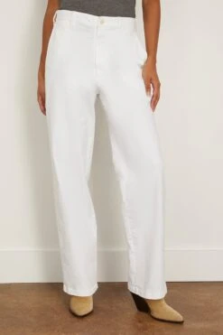 NILI LOTAN Eliot Boy Pant In White 8 NILI LOTAN Eliot Boy Pant In White -DOROTHE Clothing Shop nililotan EliotBoyPantinWhite 2