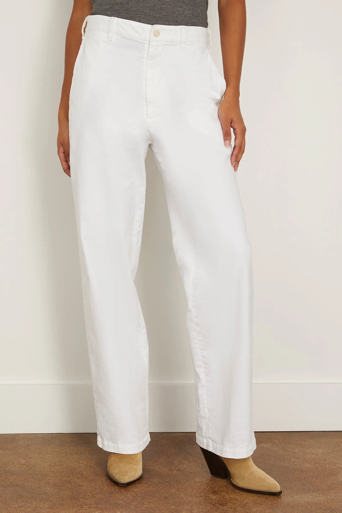 NILI LOTAN Eliot Boy Pant In White 5 NILI LOTAN Eliot Boy Pant In White - Image 3
