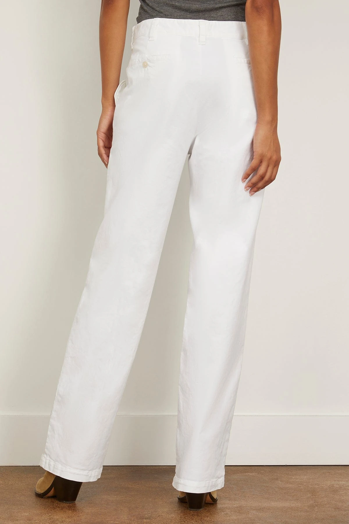 NILI LOTAN Eliot Boy Pant In White 6 NILI LOTAN Eliot Boy Pant In White - Image 4