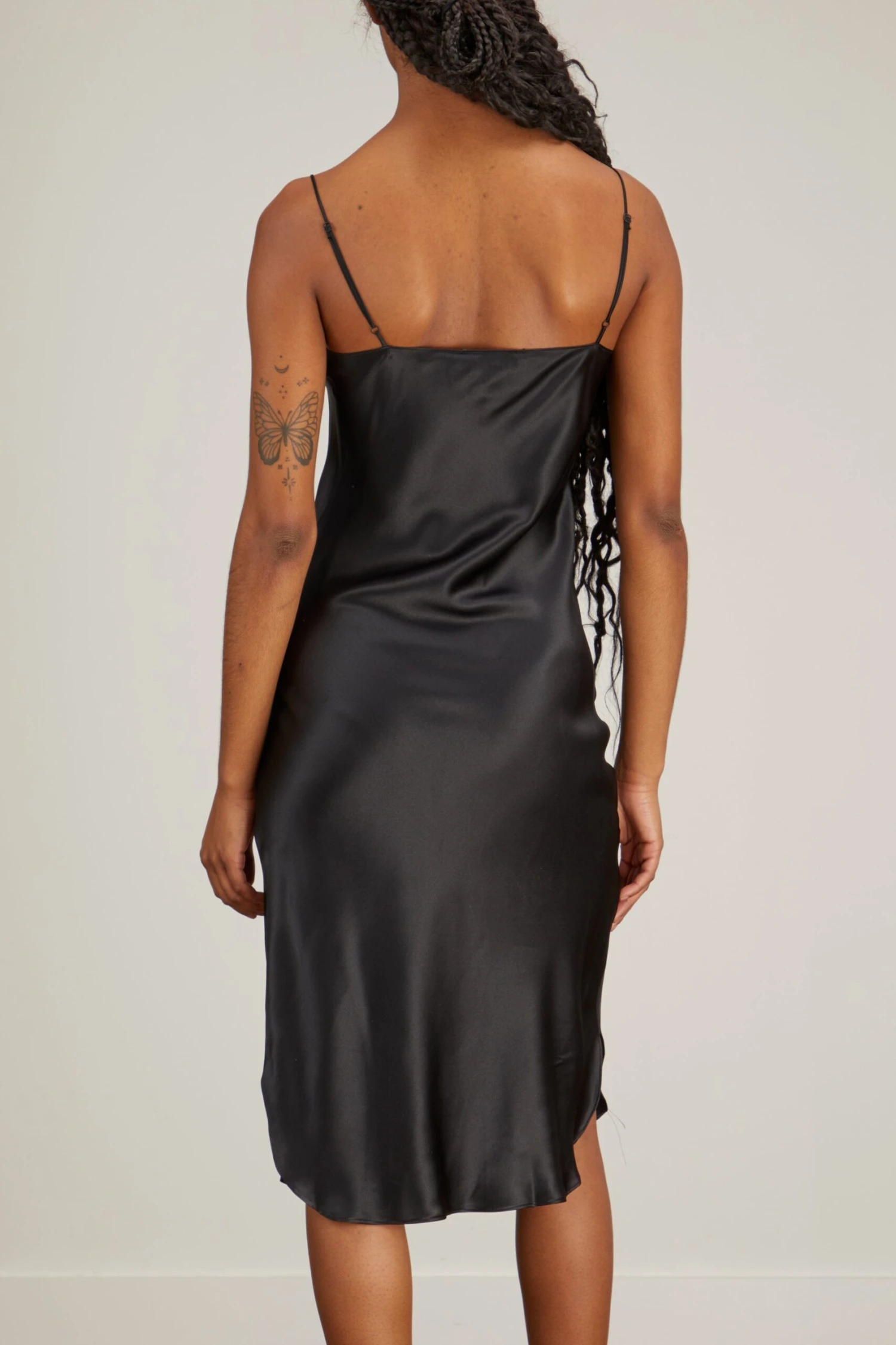 NILI LOTAN Short Cami Dress In Black 6 NILI LOTAN Short Cami Dress In Black - Image 4