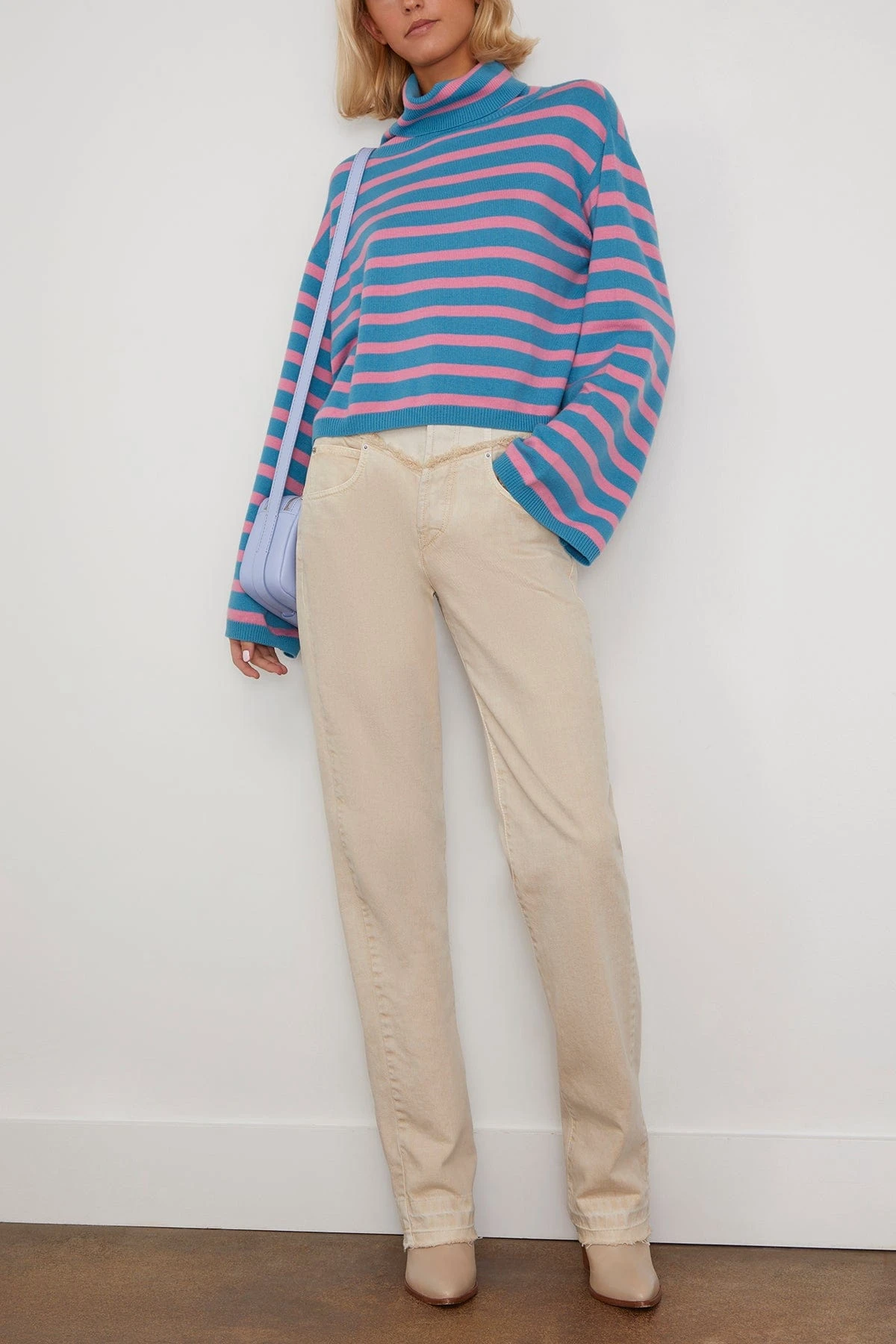 Merino Extrafine Sweater In Himmelblau 4 Merino Extrafine Sweater In Himmelblau - Image 2