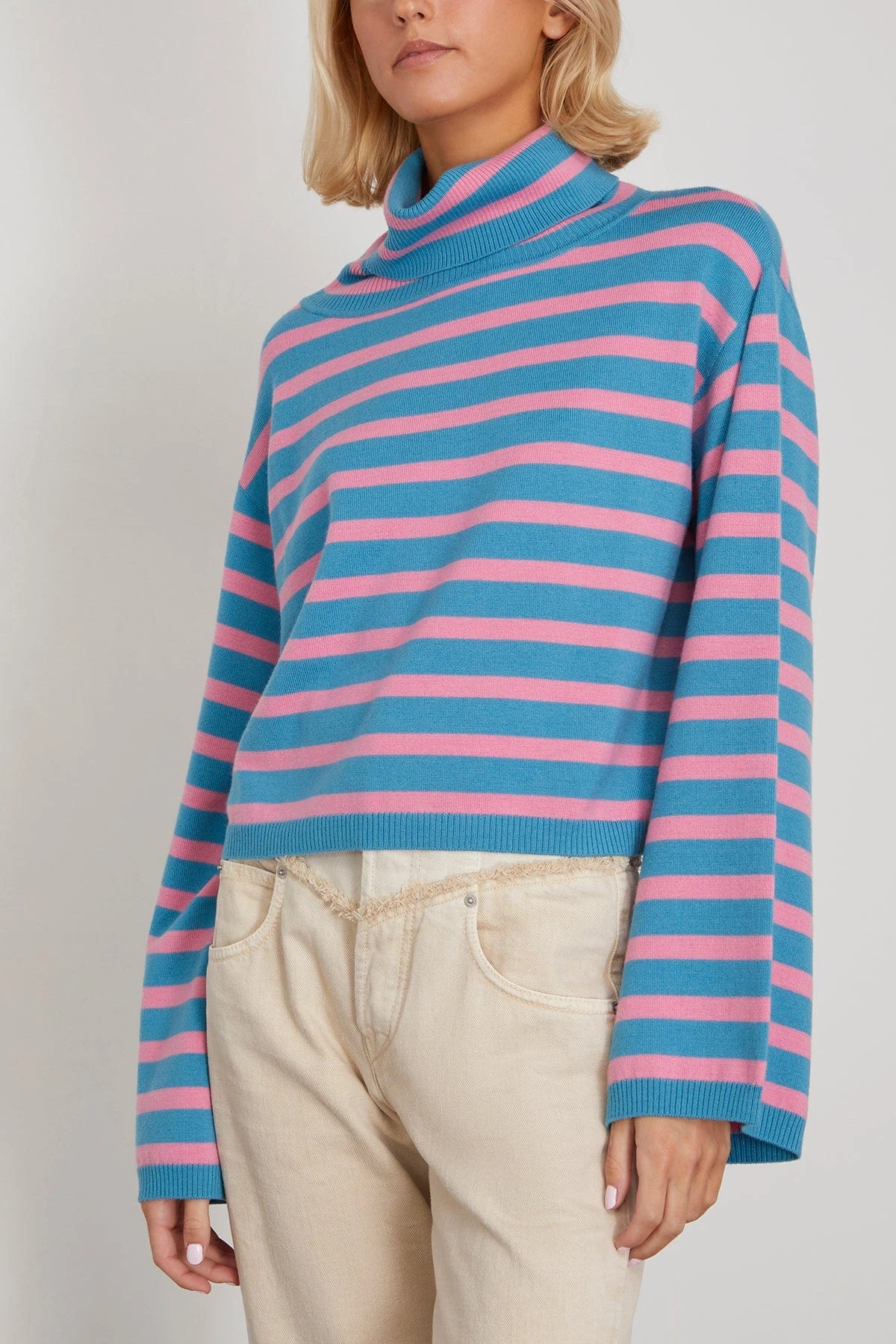 Merino Extrafine Sweater In Himmelblau 5 Merino Extrafine Sweater In Himmelblau - Image 3