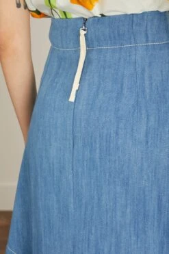 Skirt In Light Indigo -DOROTHE Clothing Shop odeeh SkirtinLightIndigo 4