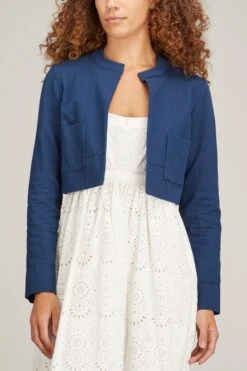 Jacket In Navy -DOROTHE Clothing Shop odeeh jacket in navy 2