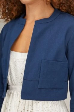 Jacket In Navy -DOROTHE Clothing Shop odeeh jacket in navy 4