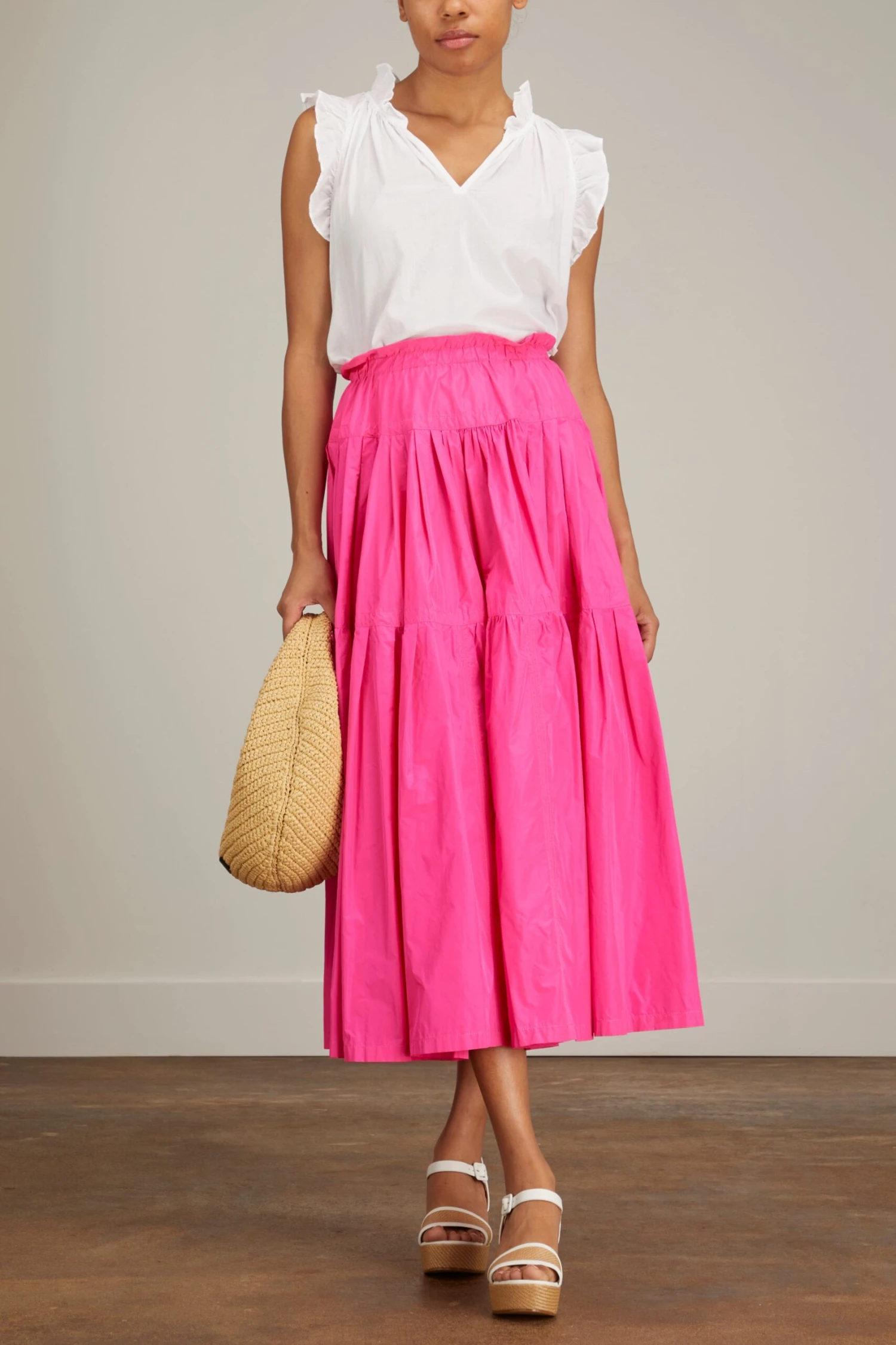 Skirt In Neon Pink 4 Skirt In Neon Pink - Image 2