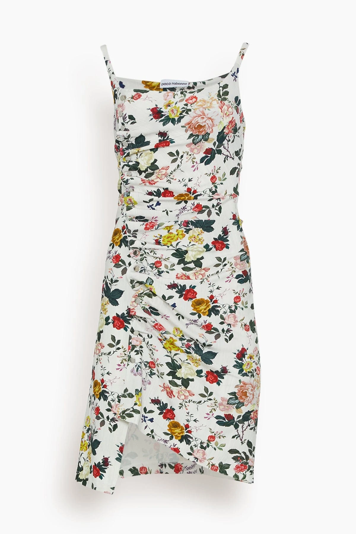 Paco Rabanne Strap Dress With Snaps In Ivory Rose Gard 3 Paco Rabanne Strap Dress With Snaps In Ivory Rose Gard