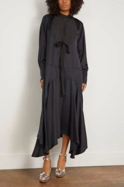 Long Sleeve Dress In Black 8 Long Sleeve Dress In Black -DOROTHE Clothing Shop planc LongSleeveDressinBlack 2