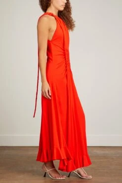 PROENZA SCHOULER Crepe Jersey Dress In Poppy 8 PROENZA SCHOULER Crepe Jersey Dress In Poppy -DOROTHE Clothing Shop proenza schouler crepe jersey dress in poppy 2