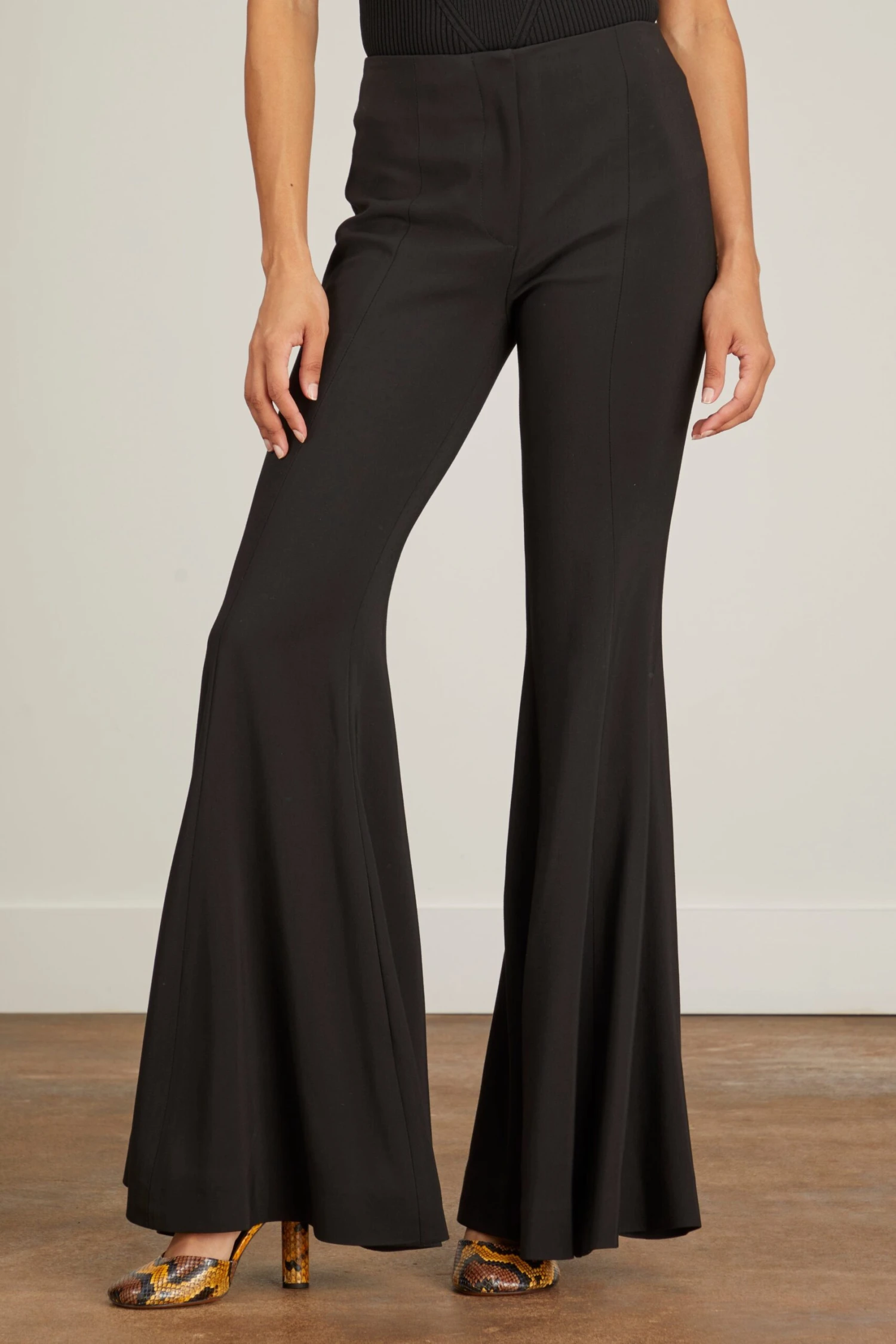 PROENZA SCHOULER Viscose Suiting Wide Leg Pants In Black 5 PROENZA SCHOULER Viscose Suiting Wide Leg Pants In Black - Image 3