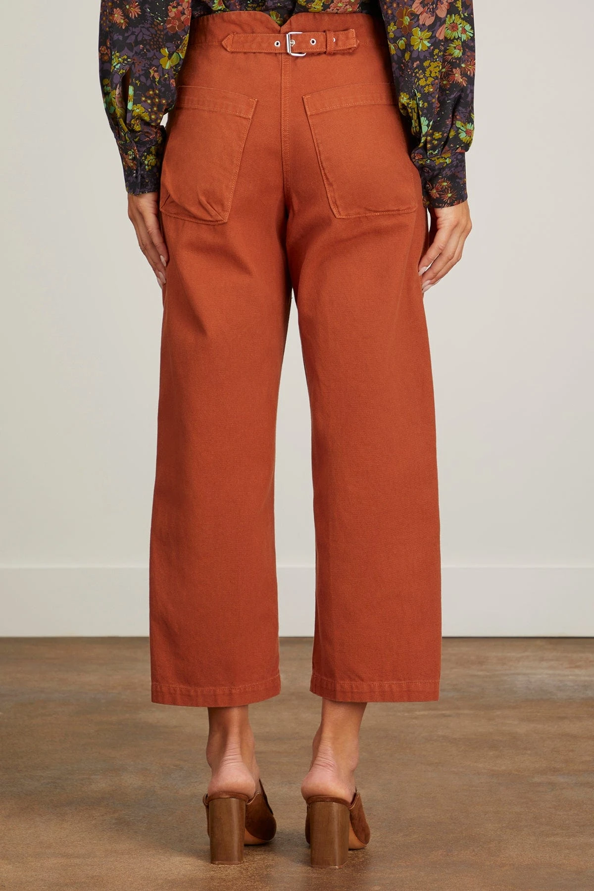 Elkin Pant In Terracotta 6 Elkin Pant In Terracotta - Image 4
