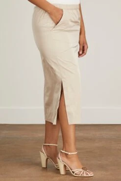 Mott Skirt In Beige -DOROTHE Clothing Shop rachelcomey GatheredHalterneckMaxiDressinBlack 2