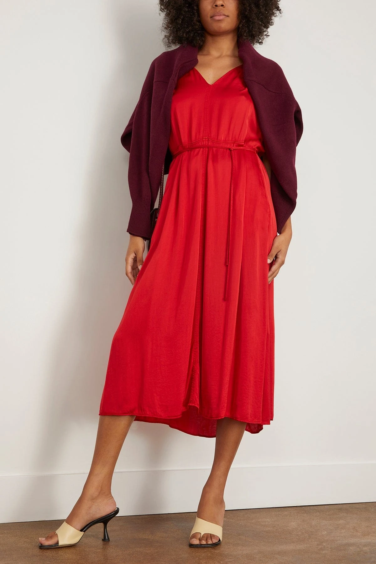 Ada Midi Dress In Red 4 Ada Midi Dress In Red - Image 2