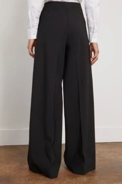 Button Pleat Pant In Black -DOROTHE Clothing Shop rosettagetty ButtonPleatPantinBlack 3