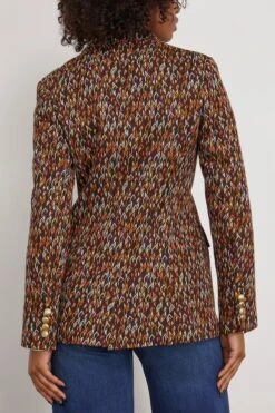 Button Up Tailored Jacket In Multi 9 Button Up Tailored Jacket In Multi -DOROTHE Clothing Shop rosettagetty ButtonUpTailoredJacketinMulti 3