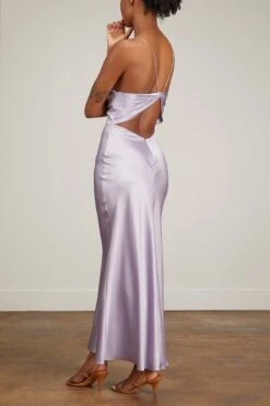 Geneva Silk Gown In Prism 9 Geneva Silk Gown In Prism -DOROTHE Clothing Shop sablyn GenevaSilkGowninPrism 3