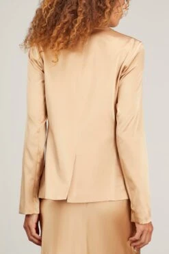 Alana Silk Blazer In Sandhill -DOROTHE Clothing Shop sablyn alana silk blazer in sandhill 3