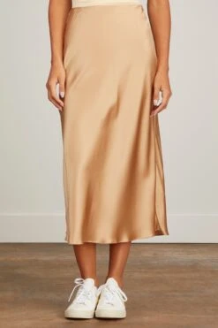 Miranda Midi Silk Skirt In Sandhill 8 Miranda Midi Silk Skirt In Sandhill -DOROTHE Clothing Shop sablyn miranda midi silk skirt in sandhill 2