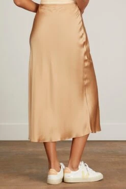 Miranda Midi Silk Skirt In Sandhill 9 Miranda Midi Silk Skirt In Sandhill -DOROTHE Clothing Shop sablyn miranda midi silk skirt in sandhill 3