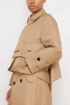 Sacai Cotton Gabardine Blouson In Beige -DOROTHE Clothing Shop sacai CottonGabardineBlousoninBeige 2