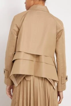 Sacai Cotton Gabardine Blouson In Beige -DOROTHE Clothing Shop sacai CottonGabardineBlousoninBeige 3