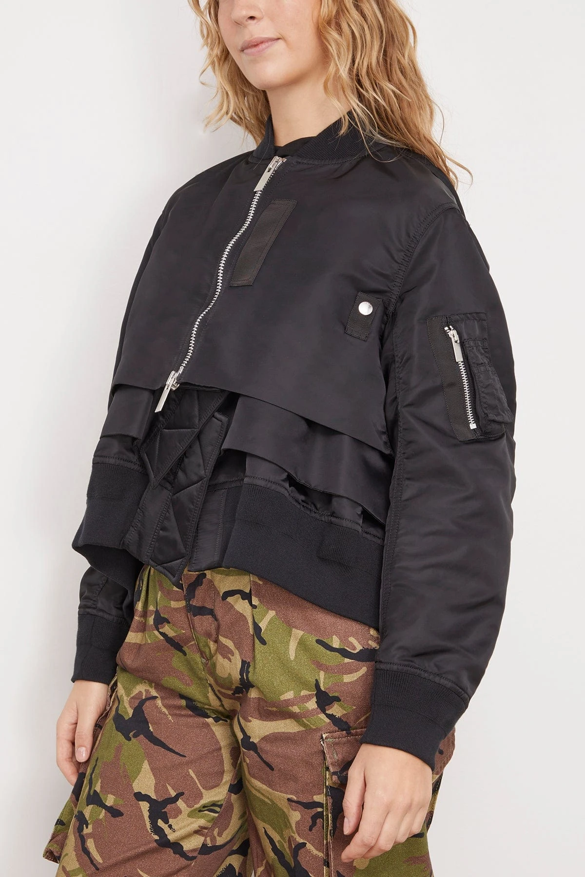 Sacai Nylon Twill Blouson Jacket In Black 5 Sacai Nylon Twill Blouson Jacket In Black - Image 3