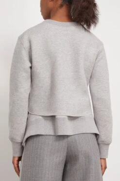 Sacai Sponge Sweat Pullover In Light Gray 9 Sacai Sponge Sweat Pullover In Light Gray -DOROTHE Clothing Shop sacai SpongeSweatPulloverinLightGray 3