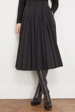 Sacai Suiting Bonding Skirt In Black -DOROTHE Clothing Shop sacai SuitingBondingSkirtinBlack 2