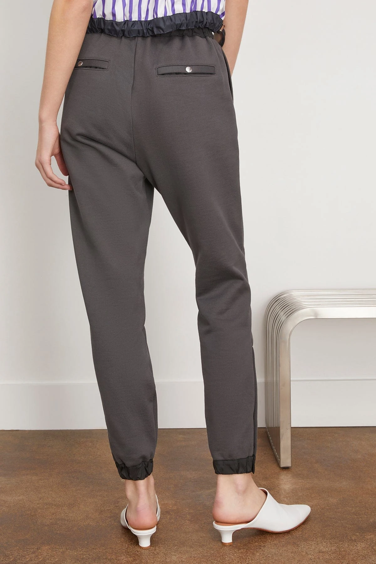 Sacai Sweat Jersey Pants In Charcoal Gray 6 Sacai Sweat Jersey Pants In Charcoal Gray - Image 4