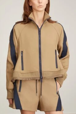 Sacai Technical Jersey Blouson In Beige 8 Sacai Technical Jersey Blouson In Beige -DOROTHE Clothing Shop sacai TechnicalJerseyBlousoninBeige 2
