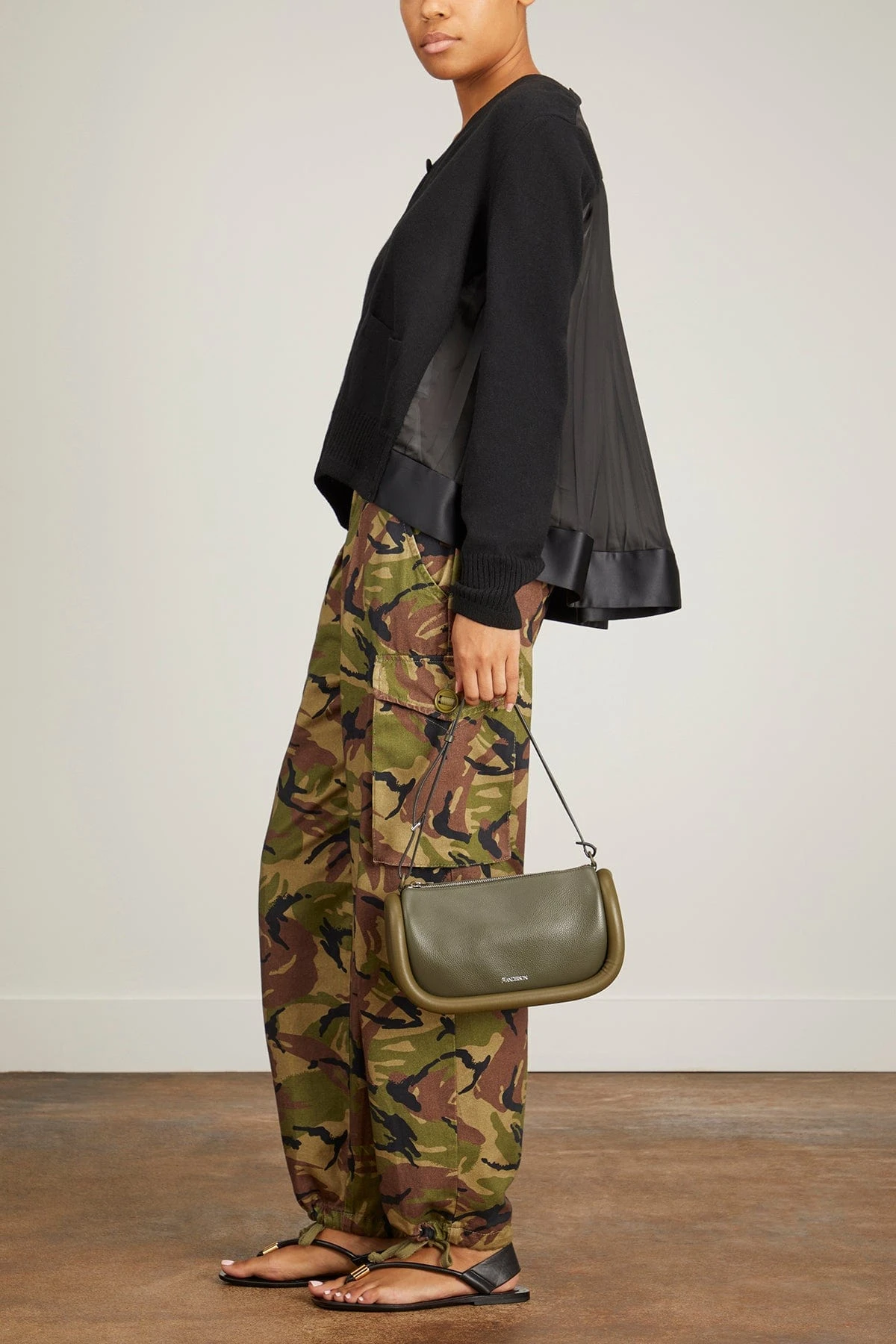 Sacai Wool Knit Cardigan In Black 4 Sacai Wool Knit Cardigan In Black - Image 2