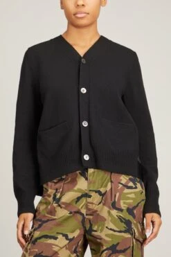 Sacai Wool Knit Cardigan In Black 8 Sacai Wool Knit Cardigan In Black -DOROTHE Clothing Shop sacai wool knit cardigan in black 2
