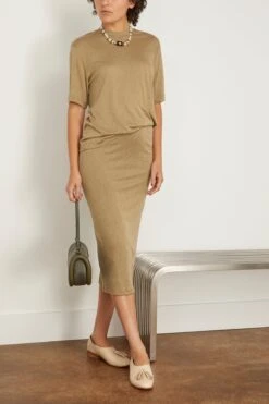 Samsoe Samsoe Inga Skirt In Silver Sage 7 Samsoe Samsoe Inga Skirt In Silver Sage -DOROTHE Clothing Shop samsoesamsoe IngaSkirtinSilverSage 1