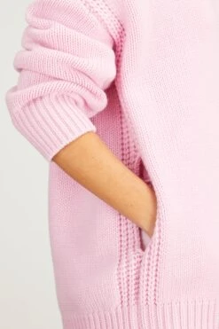 Giro Collo Knit Sweater In Rosa 11 Giro Collo Knit Sweater In Rosa -DOROTHE Clothing Shop sasuphi giro collo knit sweater in rosa 4