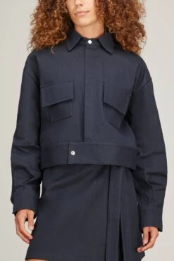 Lorena Jacket In Blu Navy 8 Lorena Jacket In Blu Navy -DOROTHE Clothing Shop sasuphi lorena jacket in blu navy 2