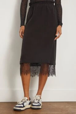 SEA Lorraine Lace Combo Slip Skirt In Black 8 SEA Lorraine Lace Combo Slip Skirt In Black -DOROTHE Clothing Shop sea LorraineLaceComboSlipSkirtinBlack 2