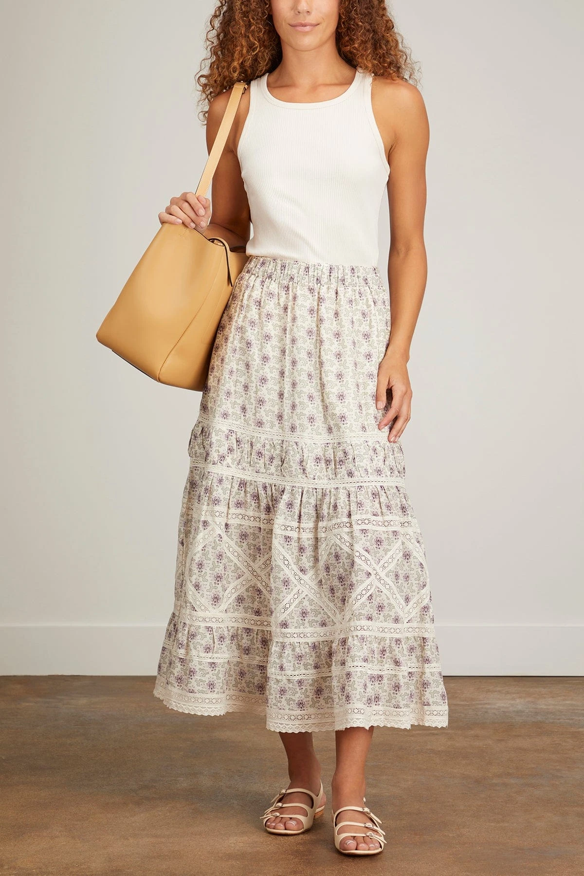 SEA Yvonne Print Skirt In Lilac 4 SEA Yvonne Print Skirt In Lilac - Image 2