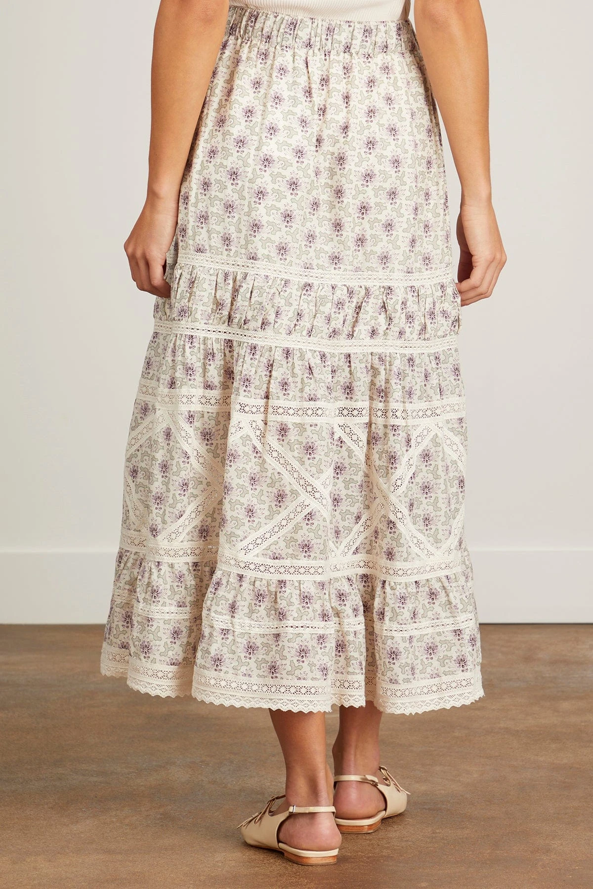 SEA Yvonne Print Skirt In Lilac 6 SEA Yvonne Print Skirt In Lilac - Image 4