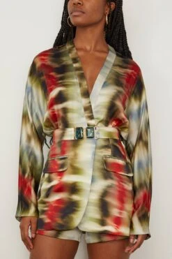 Vogogna Jacket In Multi Linear -DOROTHE Clothing Shop silvia VogognaJacketinMultiLinear 2