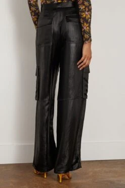 Beatriz Wide Leg Cargo Pant In Black -DOROTHE Clothing Shop simkhai BeatrizWideLegCargoPantinBlack 3
