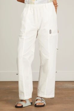 Training Pants In White Grosgrain 9 Training Pants In White Grosgrain -DOROTHE Clothing Shop tanaka TrainingPantsinWhiteGrosgrain 2