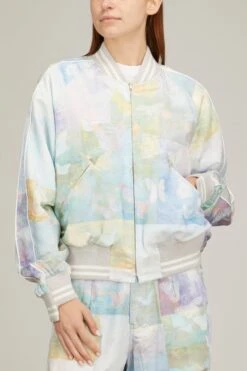 The Silk Bomber Jacket In Under The Water -DOROTHE Clothing Shop tanaka the silk bomer jacket in under the water 2 ee04378f 523e 4471 af7b 936f91ac873c